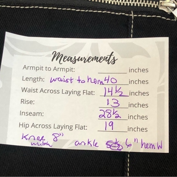 WeWoreWhat Bowery Pant Denim w Buckle Details in Black Danielle Bernstein sz 29 - Picture 8 of 14